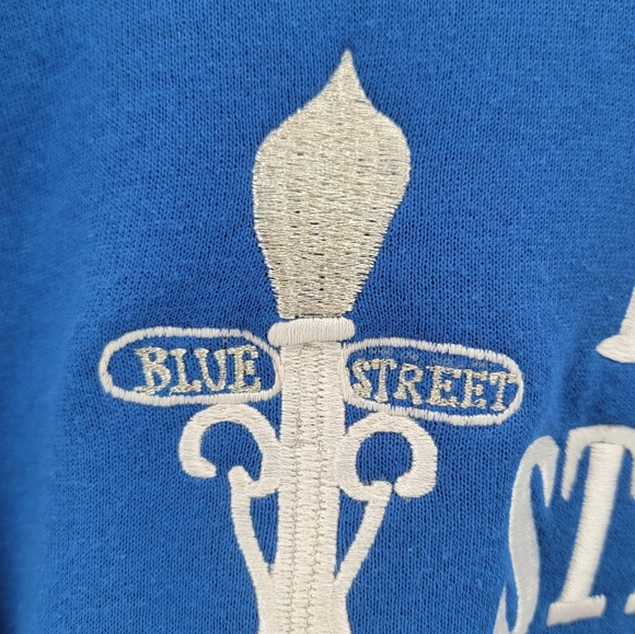 Vintage Blue Street Jazz Band Fresno California Santee Sweats Heavyweight XL - Picture 4 of 8